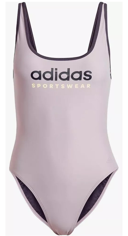 adidas Damen Sportswear U-Back Swimsuit Badeanzug Schwimmanzug, weiß Gr. 40 D72